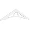 Ekena Millwork Pitch Stanford Architectural Grade PVC Gable Pediment, 72"W x 18"H x 1"P (6/12) GPP072X018X100STA - alternate 1